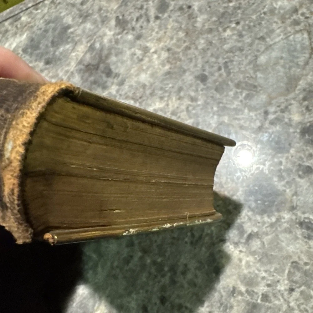 Antique 1865 Glasgow  Bible Book With Clasp Beautiful And rare